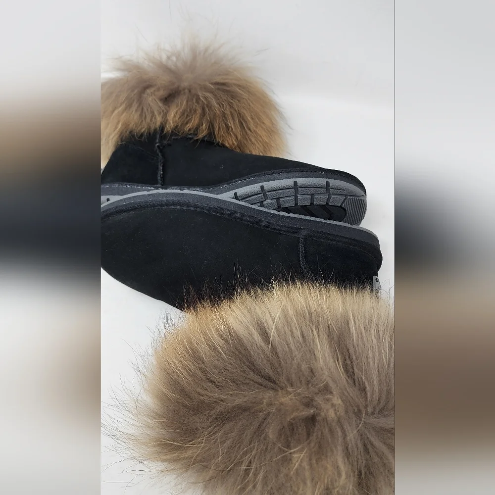 SHEEPSKIN WOMENS FUR LINED BOOT SZ. 9 - Picture 5 of 6